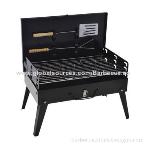 BBQ Grill with Tools Set, Portable and Foldable, Made of Carbon Steel